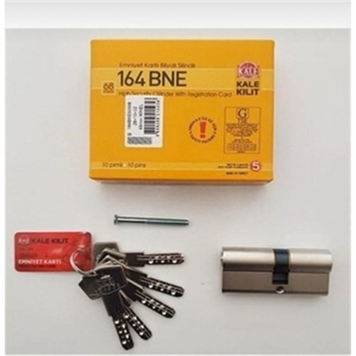 KALE BİLYALI SİLİNDİR KİLİT 68 MM SATEN / 164 BNE